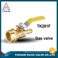 Portable butane gas stove valve with brass stem superior brass mini ball gas valve gas bibcock